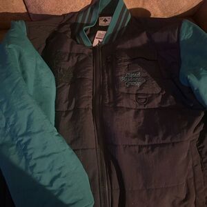 LRG Black and Teal/Green Bomber Jacket